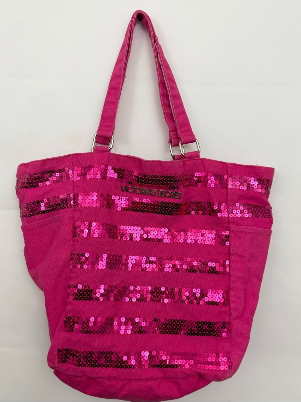 Victoria's Secret Pink Bling Sequin Tote Bag